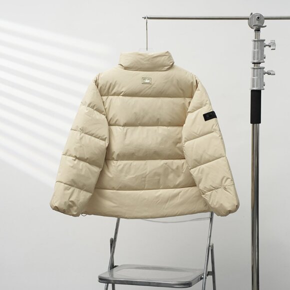 MLB Cream Hoodless Down Jacket - Picture 2 of 8